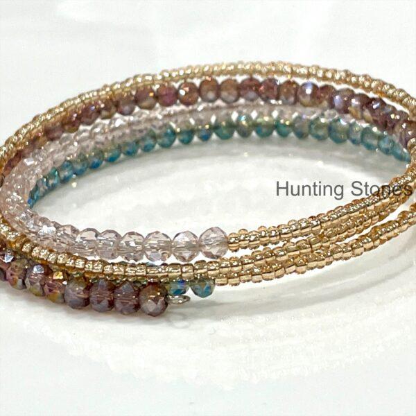 Handmade Crystal Bracelet 4 layers