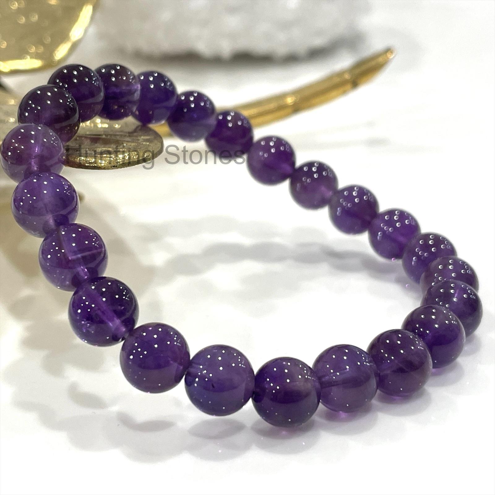 Hunting Stones Natural Amethyst Crystal Bracelet