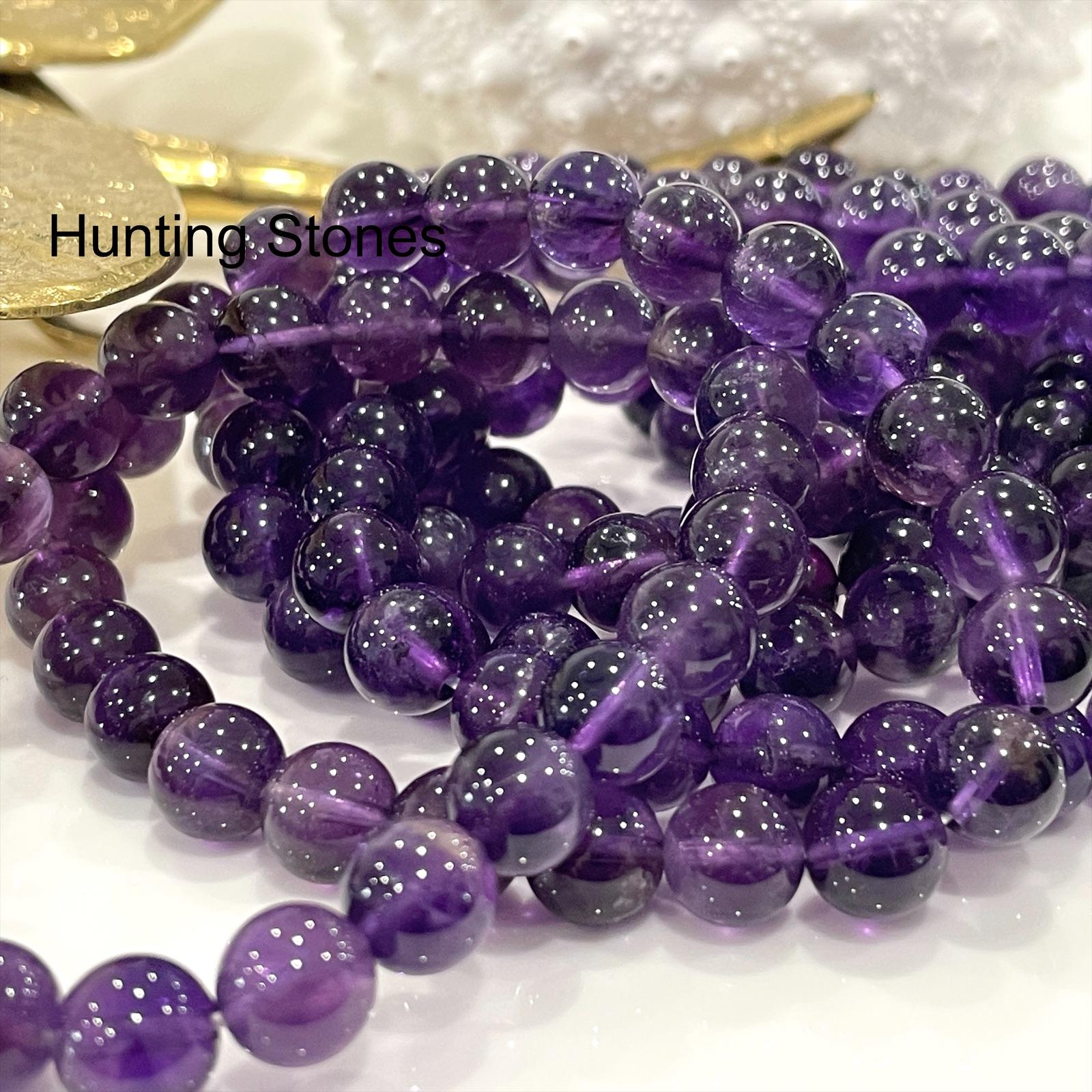 Hunting Stones Natural Amethyst Crystal Bracelet