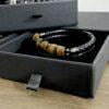 Hunting Stones Quality Black Gift Box (D) 10 x 10 x 3.5cm