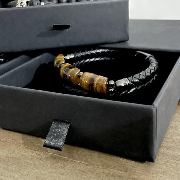 Hunting Stones Quality Black Gift Box (D) 10 x 10 x 3.5cm