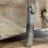Men's Quality Stainless Steel Roman Numeral Bar Necklace