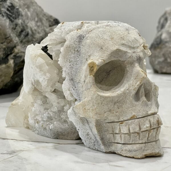 Natural Crystal Hand Carved Skull - 01