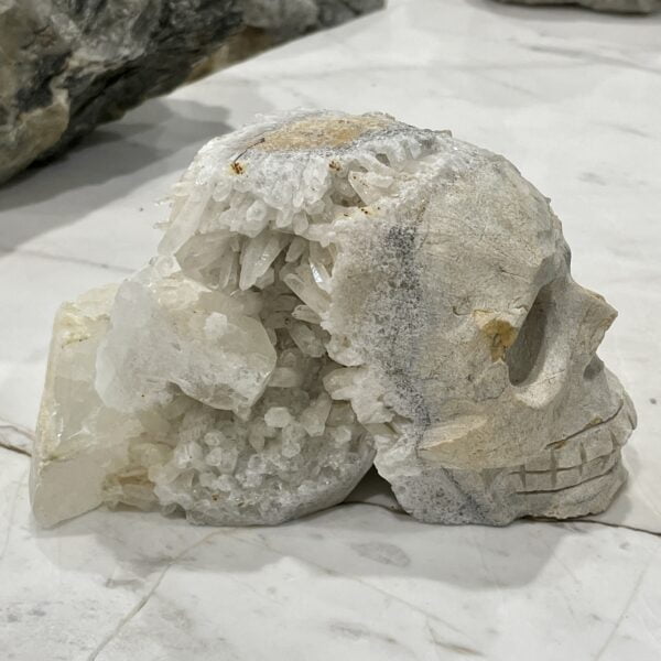 Natural Crystal Hand Carved Skull - 01