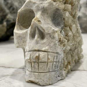 Natural Crystal Hand Carved Skull - 01