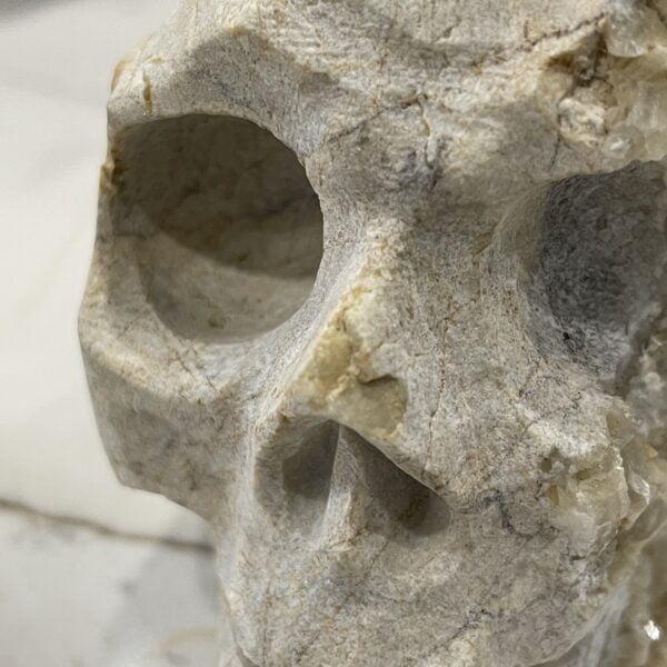 Natural Crystal Hand Carved Skull - 01