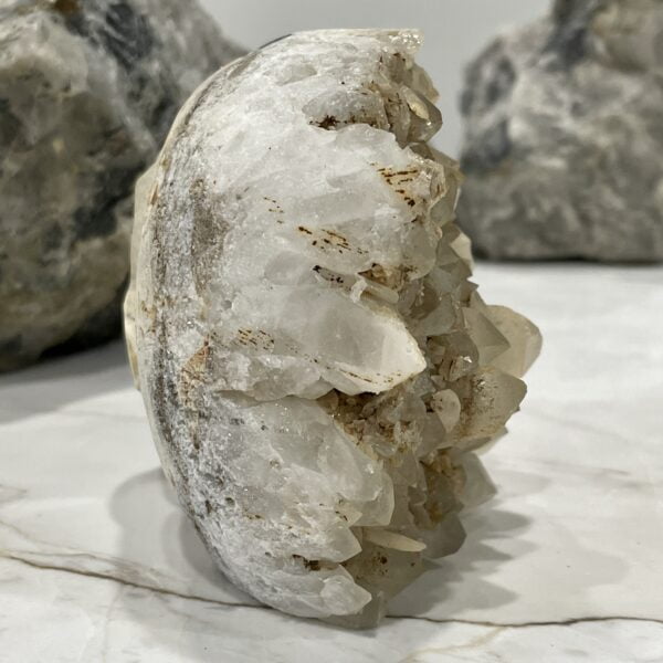 Natural Crystal Hand Carved Skull - 03
