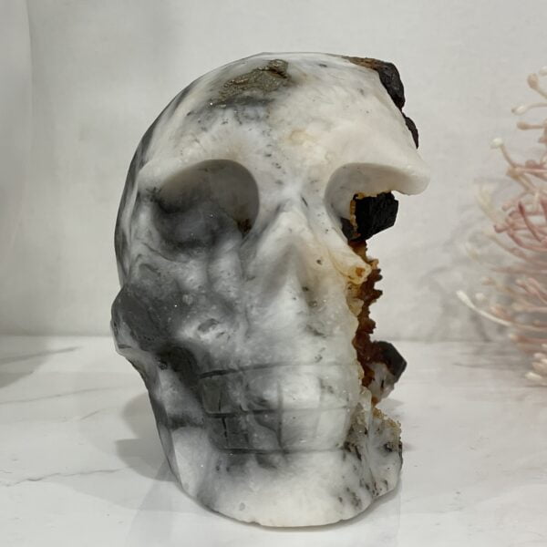 Natural Crystal Hand Carved Skull - 04