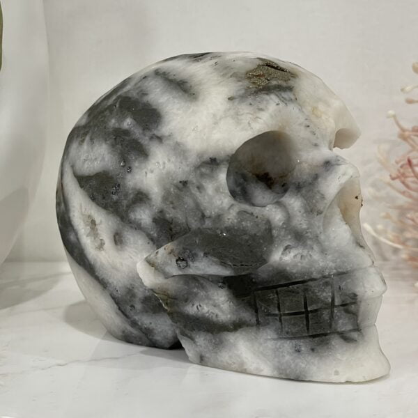 Natural Crystal Hand Carved Skull - 04