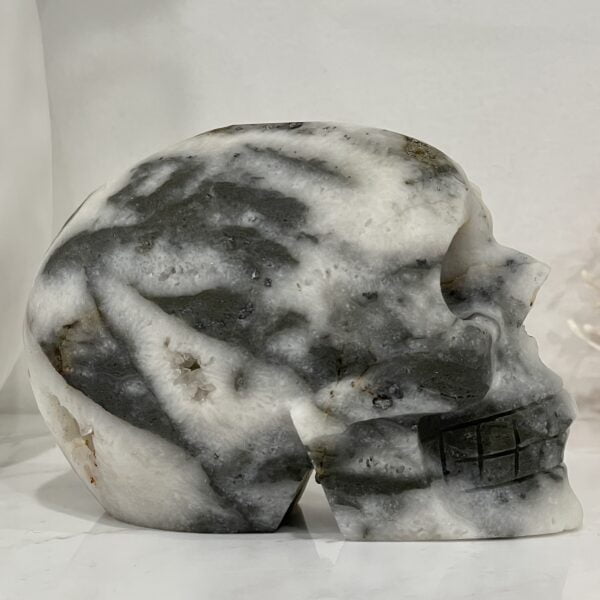 Natural Crystal Hand Carved Skull - 04
