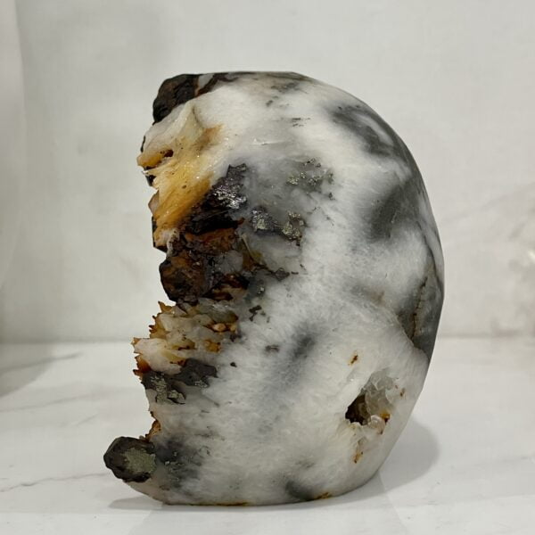 Natural Crystal Hand Carved Skull - 04