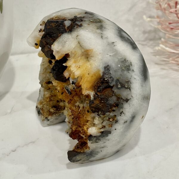Natural Crystal Hand Carved Skull - 04