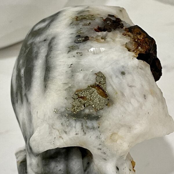 Natural Crystal Hand Carved Skull - 04