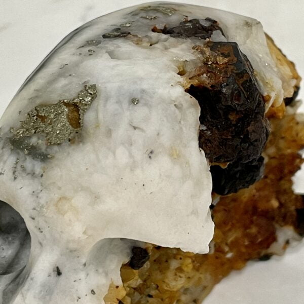 Natural Crystal Hand Carved Skull - 04