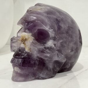 Amethyst Crystal Point Cluster Hand Carved Skull - AMCL01