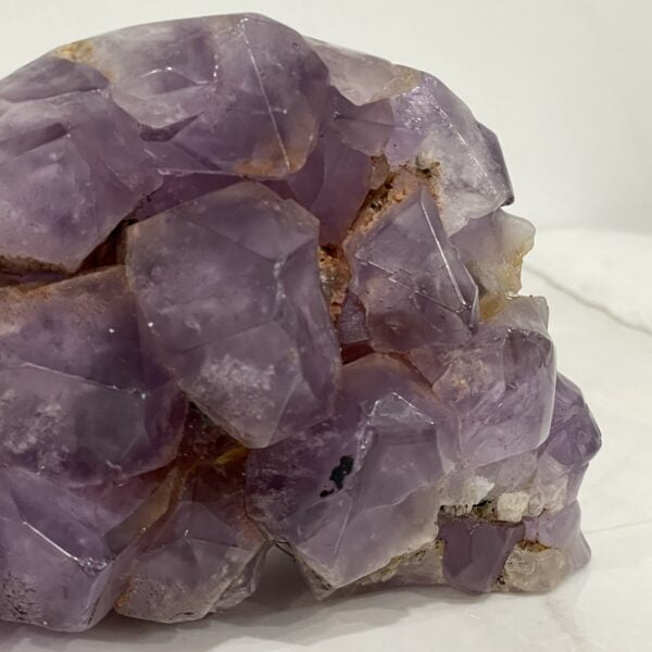 Amethyst Crystal Point Cluster Hand Carved Skull - AMCL01