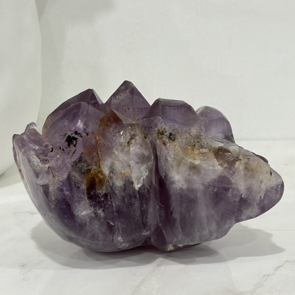Amethyst Crystal Point Cluster Hand Carved Skull - AMCL01
