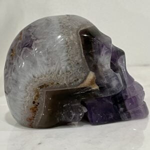 Natural Amethyst Crystal Hand Carved Skull - AM01