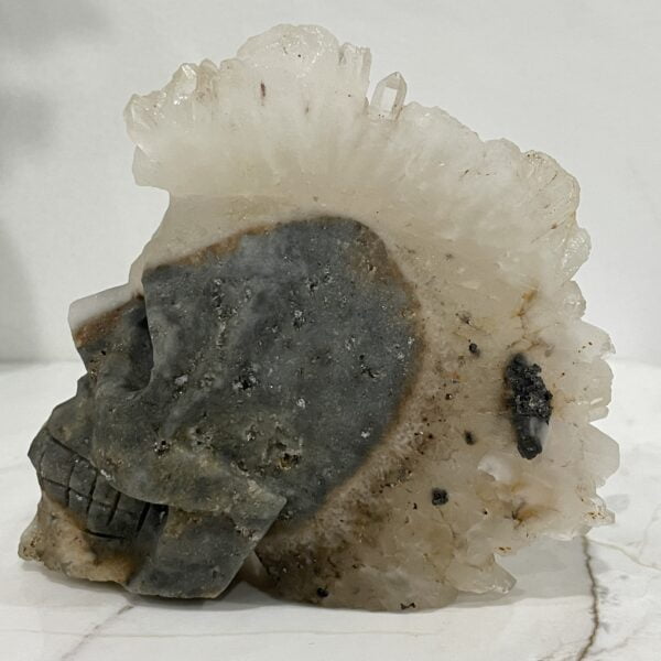 Natural Crystal Hand Carved Skull - 05