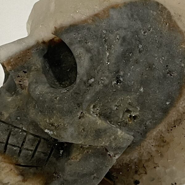Natural Crystal Hand Carved Skull - 05