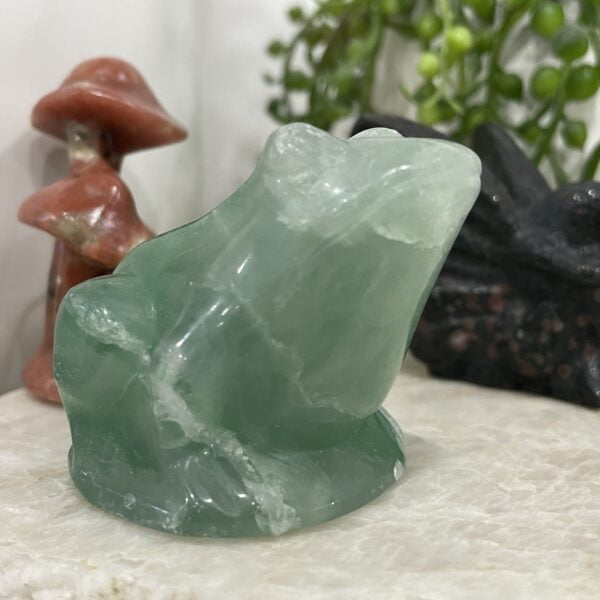 We hand select our carvings and home decor personally to bring you beautiful, unique one of a kind pieces - you will receive the exact piece as in the photos This piece will have natural imperfections that are naturally occurring prior to carving or have occurred when mined or in the carving process . These are not considered damage. For these reasons we do not exchange or accept returns on this piece, so please view the photos with care to make sure you are happy with this particular piece. If this is not the one for you, please have a look at our others as we are generally adding new one of a kind pieces regularly