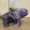 Beautiful Amethyst Crystal Elephant - 6.1cm 01 - Good Luck