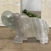 Beautiful Rainbow Fluorite Crystal Elephant - 5.9cm 01 - Good Luck