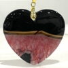 Crystal Heart Pendant 44mm - Warm Energising Balancing E21008