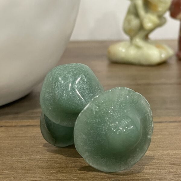 Beautiful Green Aventurine Mushroom Trio - 60mm 01