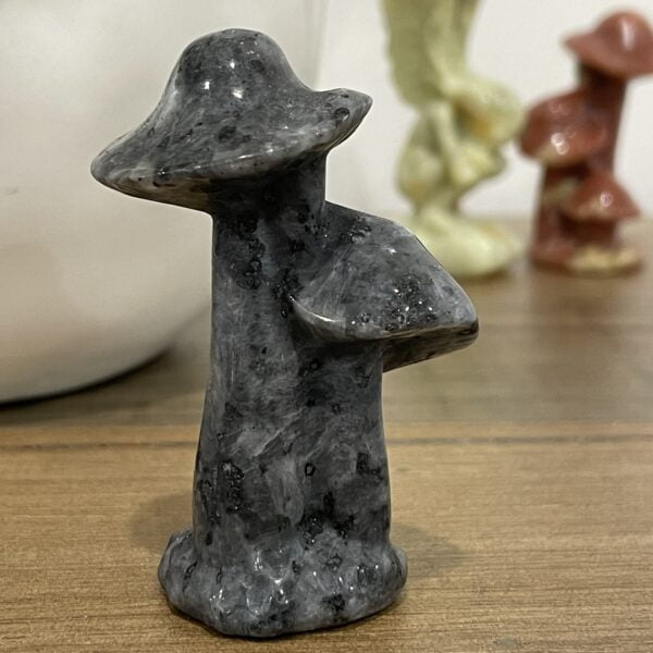 Beautiful Spectrolite Mushroom Trio - 60mm 01