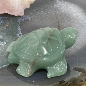 Beautiful Green Aventurine Turtle - 62mm 01