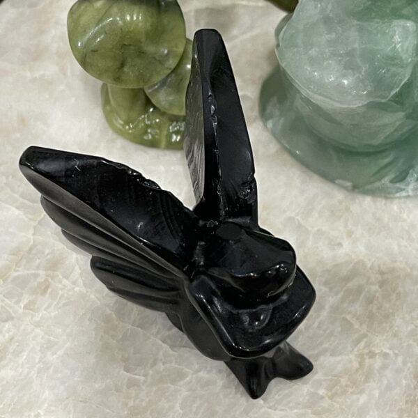 Beautiful Obsidian Crystal Fairy - 51mm 01