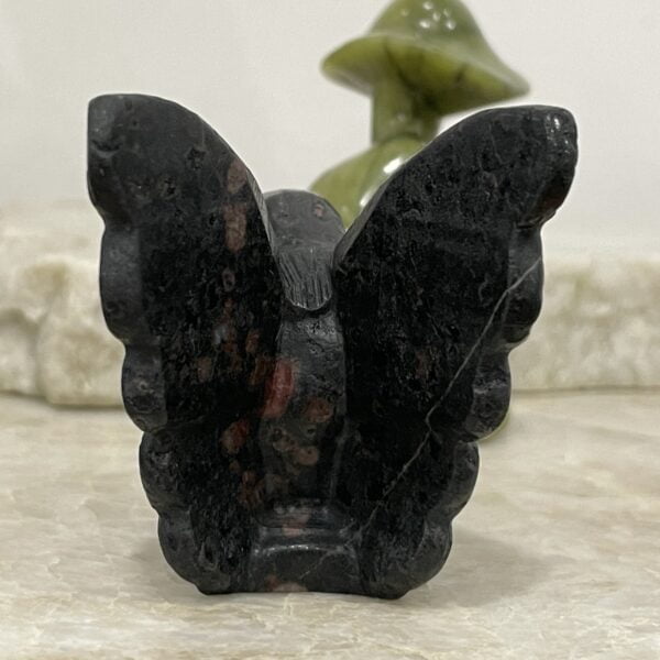 Beautiful Plum Blossom Jasper Crystal Fairy - 53mm 01