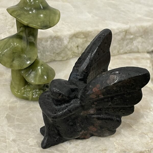 Beautiful Plum Blossom Jasper Crystal Fairy - 53mm 01