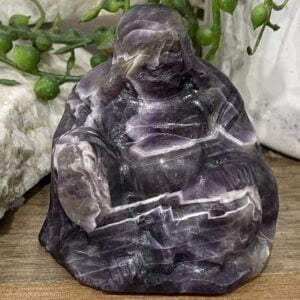 Beautiful Amethyst Crystal Buddha - 61mm 01