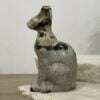 Beautiful Picture Jasper Crystal Egyptian Cat Statue - Sphinx 81mm 02