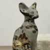 Beautiful Picture Jasper Crystal Egyptian Cat Statue - Sphinx 81mm 02