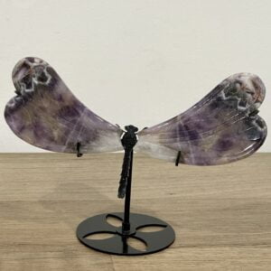 Beautiful Amethyst Crystal Dragonfly - 18cm x 11.8cm