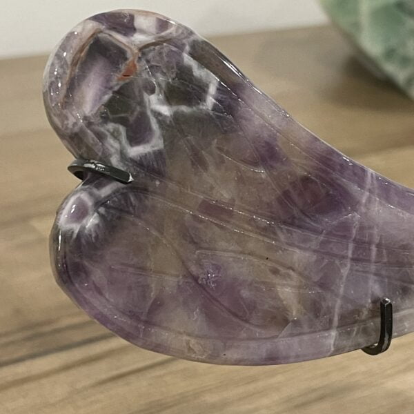 Beautiful Amethyst Crystal Dragonfly - 18cm x 11.8cm