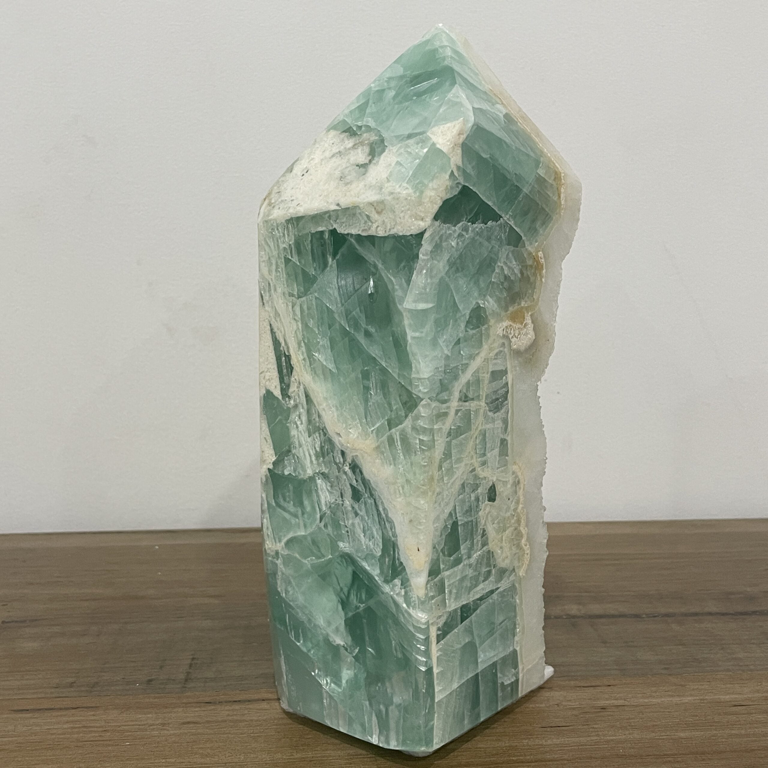 Stunning Huge Natural Green Fluorite Crystal Tower 4820 grams