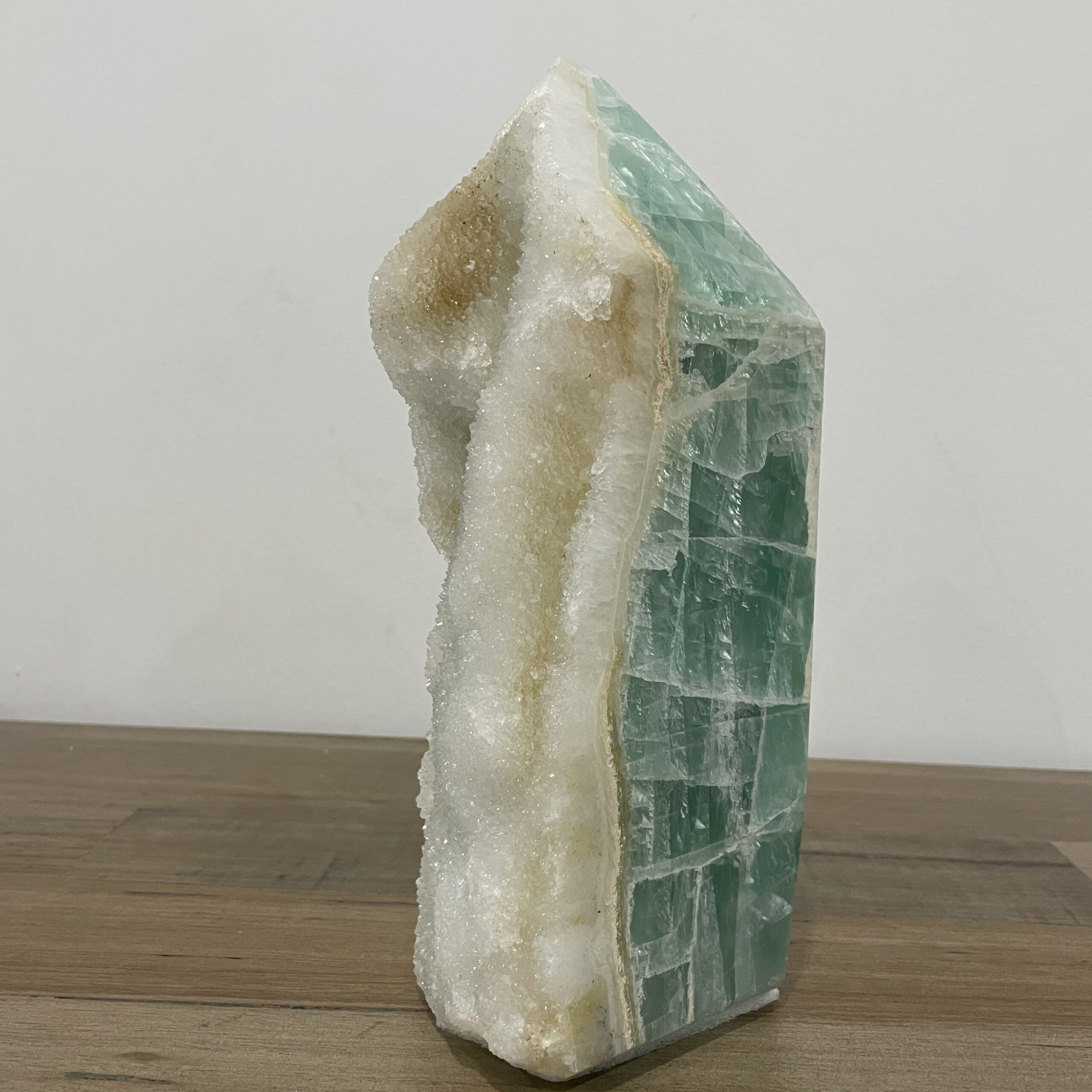 Stunning Huge Natural Green Fluorite Crystal Tower 4820 grams