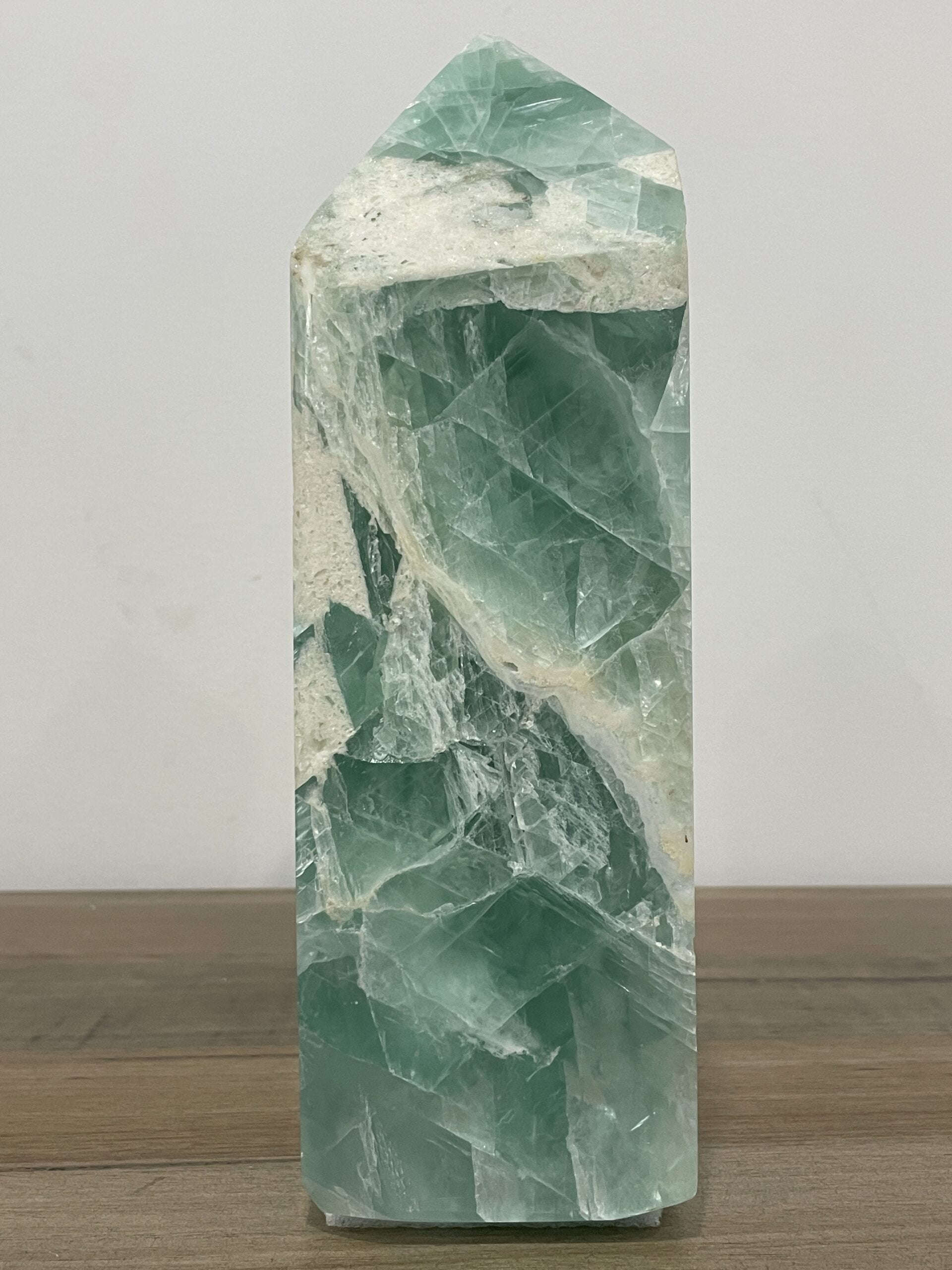 Stunning Huge Natural Green Fluorite Crystal Tower 4820 grams
