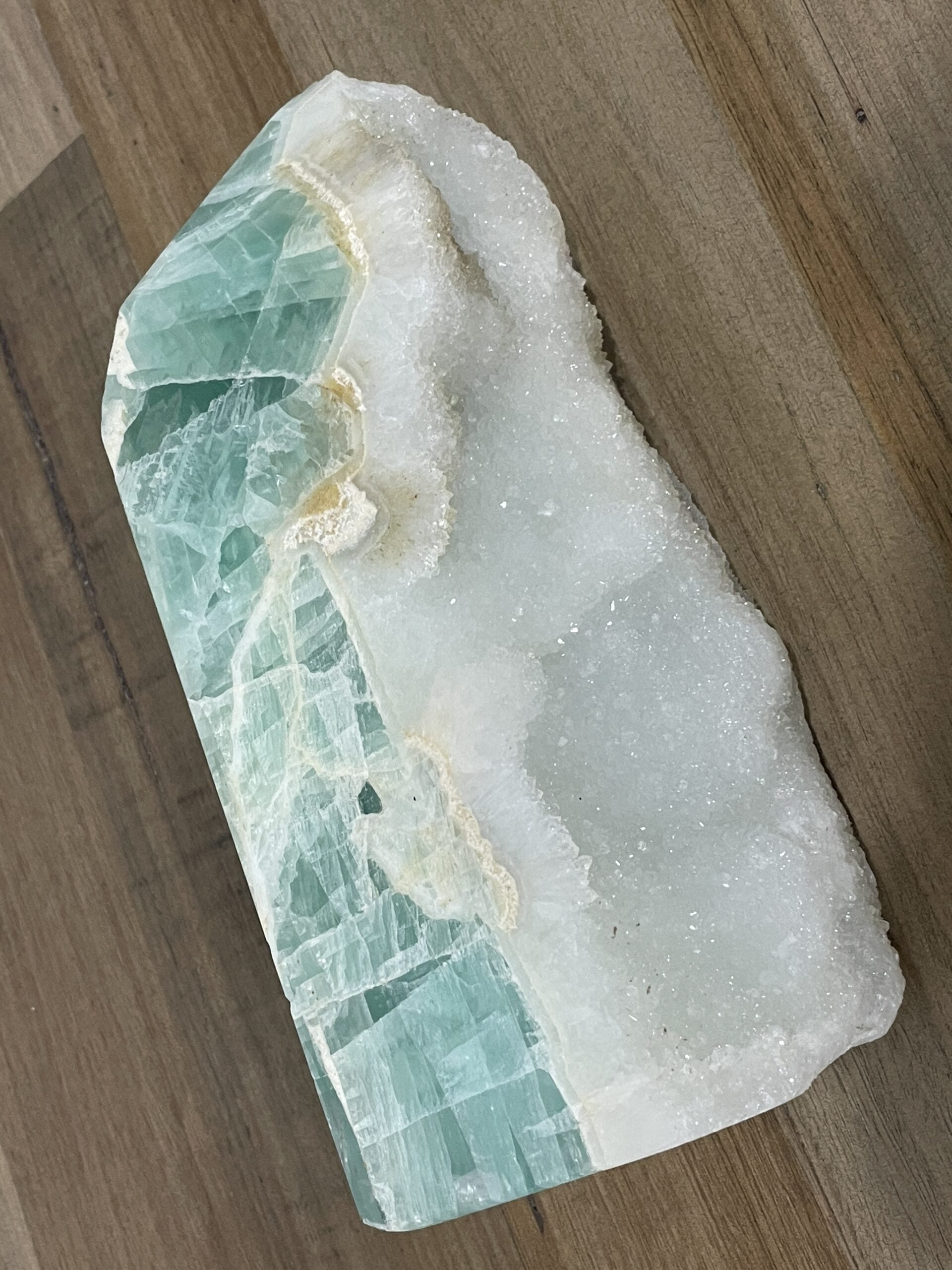 Stunning Huge Natural Green Fluorite Crystal Tower 4820 grams