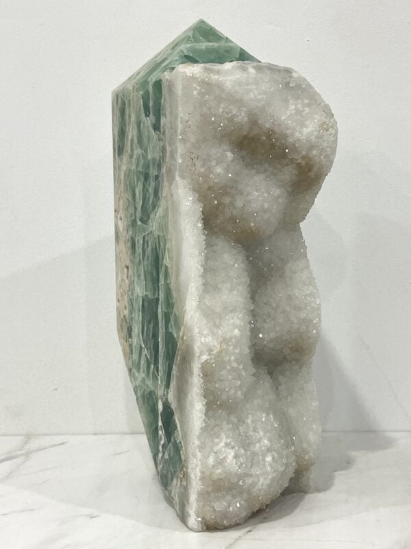 Huge Natural Green Fluorite Crystal Tower 7900 grams