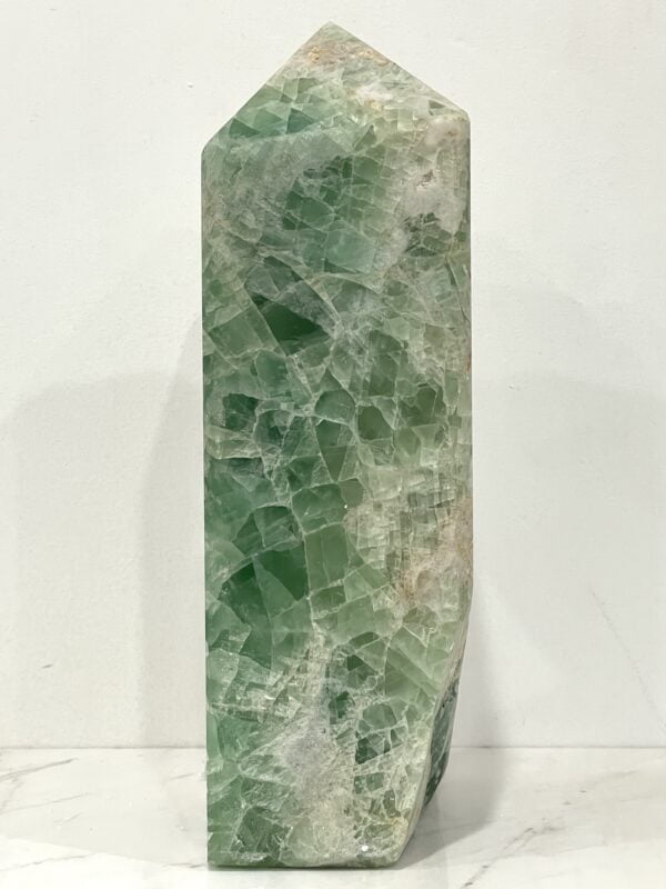 Huge Natural Green Fluorite Crystal Tower 7900 grams