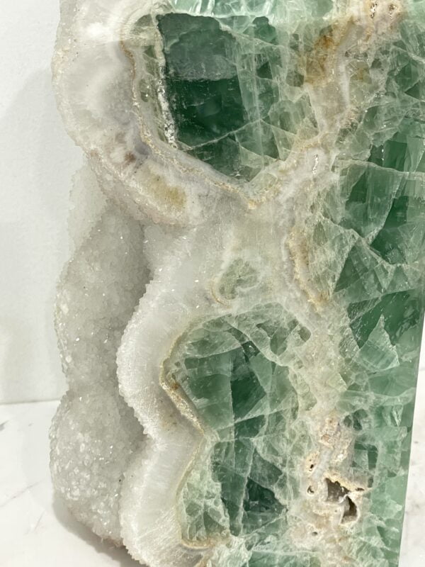 Huge Natural Green Fluorite Crystal Tower 7900 grams