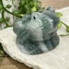 Beautiful Green Fluorite Crystal Frog - 57mm 01AE