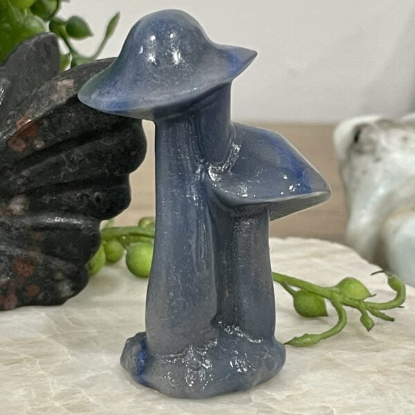Beautiful Aventurine Crystal Mushroom Trio - 6cm 01