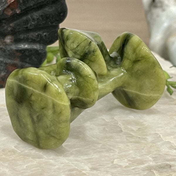 Beautiful Ophiolite Crystal Mushroom Trio - 6cm 01