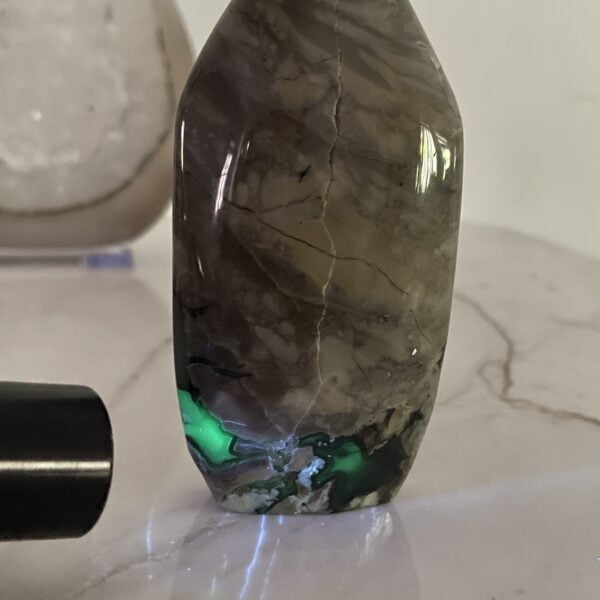 Beautiful Volcanic Agate Crystal Point - 9.5cm 03